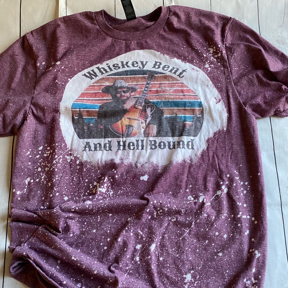 Whiskey bent and hell bound tee hank jr